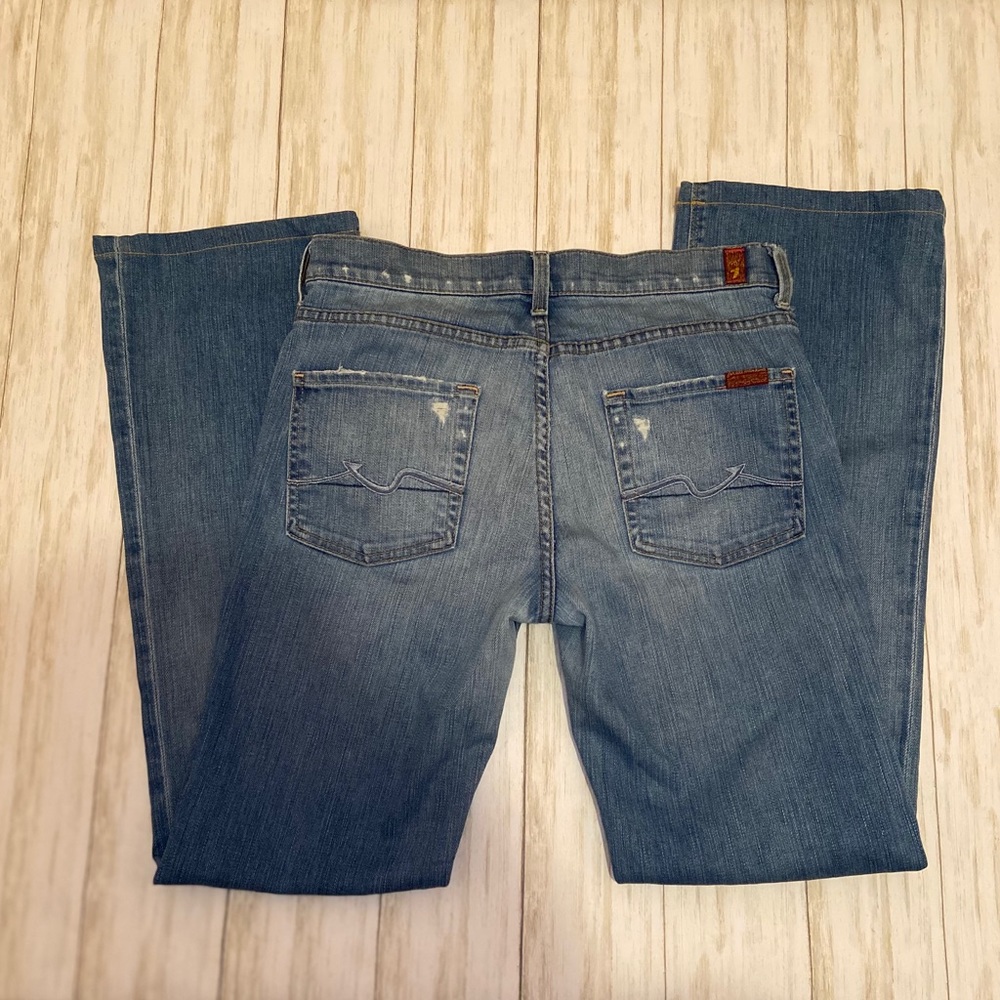 7 FOR ALL MANKIND HIGH WAISTED BOOT CUT JEANS - Picture 2 of 7